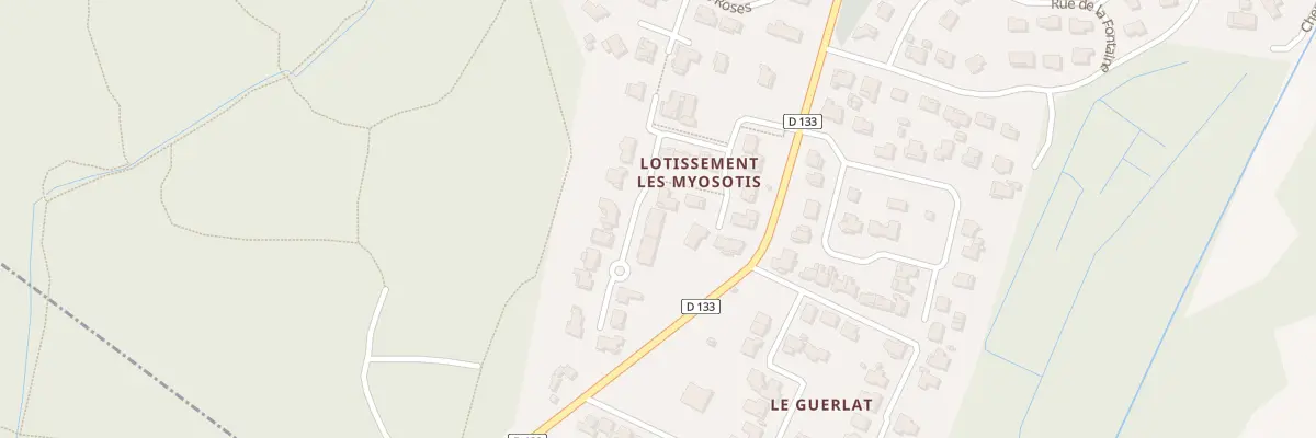 Plan du 23 Rue de la Foret à Saubion