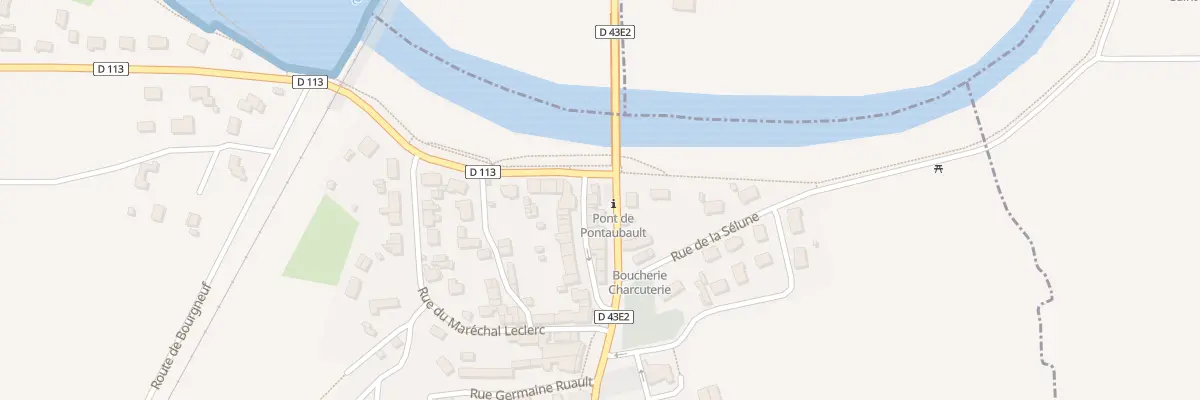 Plan du 1B Rue de la Grève à Pontaubault