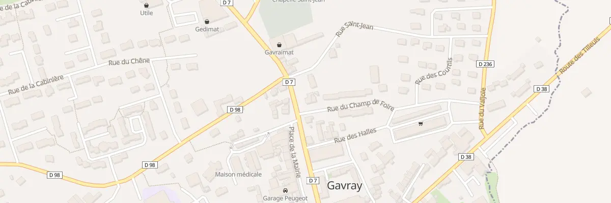 Plan du 2 Rue de Lhotel St Denis -Gavray à Gavray-sur-Sienne
