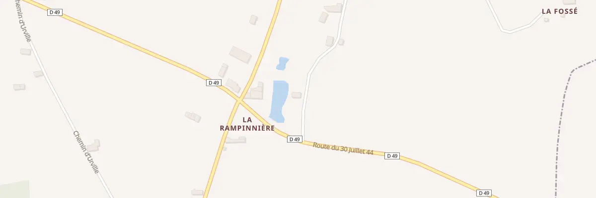Plan du 2B Rte du 30 Juillet 44 à Grimesnil
