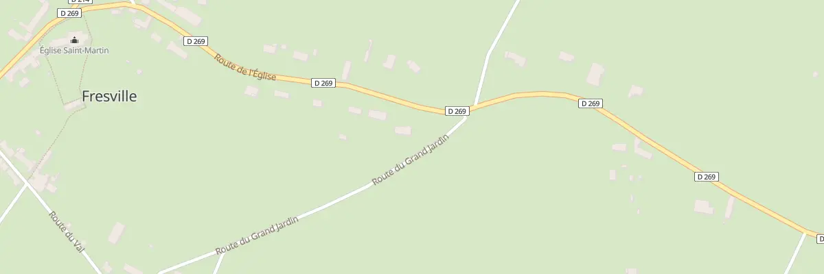 Plan du 26B Rte de l’Église à Fresville