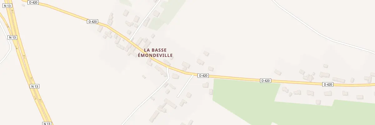 Plan du 4 La Basse à Émondeville