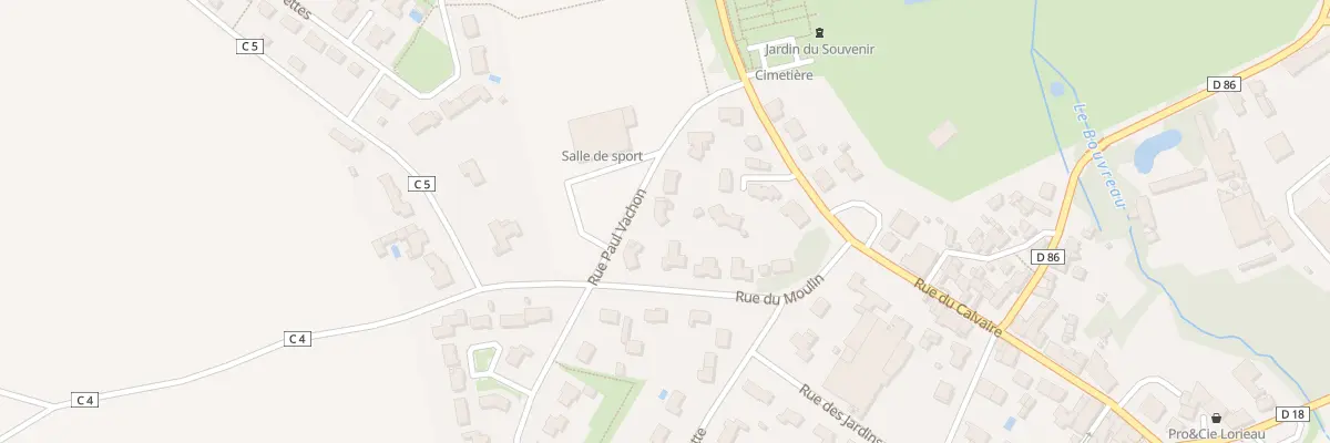 Plan du 7 Rue paul vachon à La Copechagnière