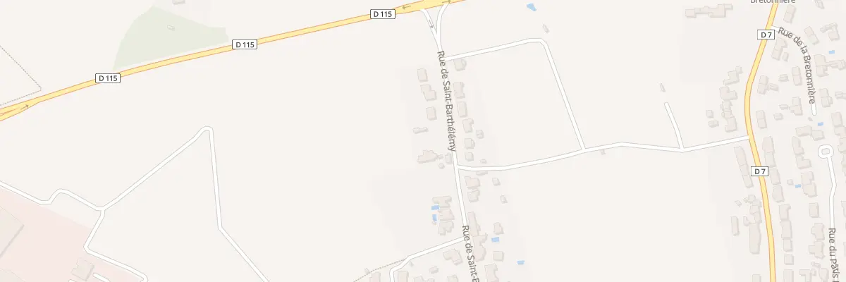 Plan du 64 Rue de Saint Barthelemy au Loroux-Bottereau