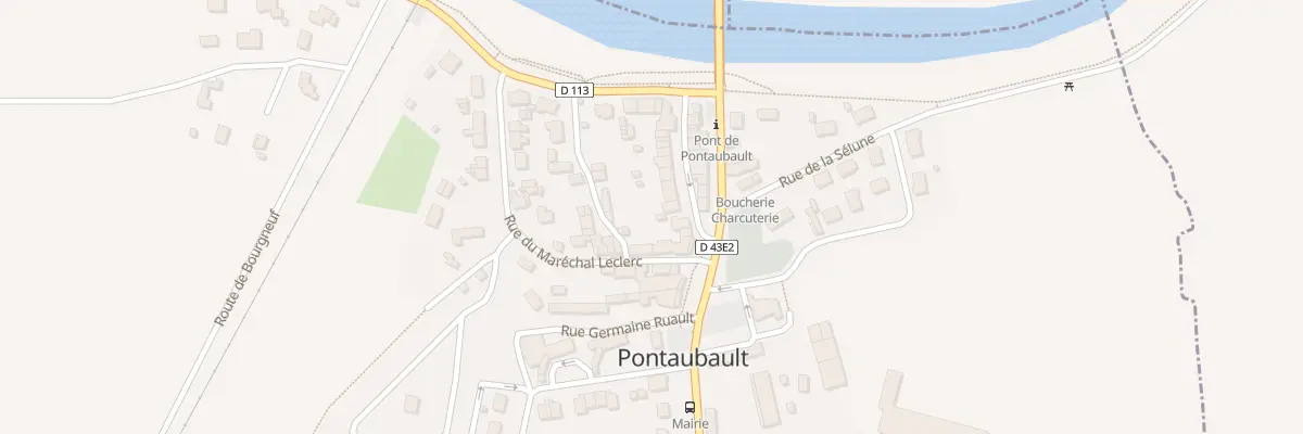 Plan du 5 Rue Maréchal Montgomery à Pontaubault