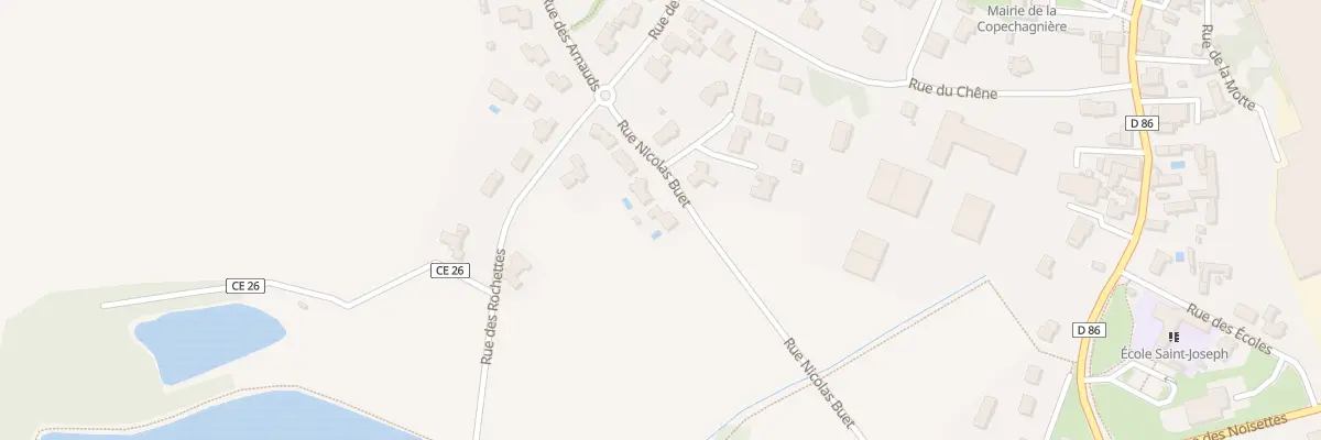 Plan du 8 Rue nicolas buet à La Copechagnière