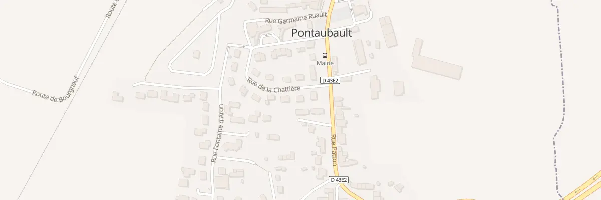 Plan du 1 Rue de la Chattière à Pontaubault