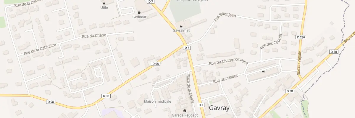 Plan du 7 Rue de Lhotel St Denis -Gavray à Gavray-sur-Sienne