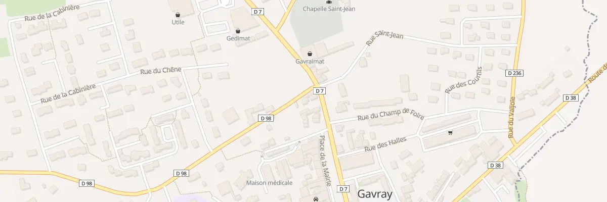 Plan du 9 Rue de Lhotel St Denis -Gavray à Gavray-sur-Sienne