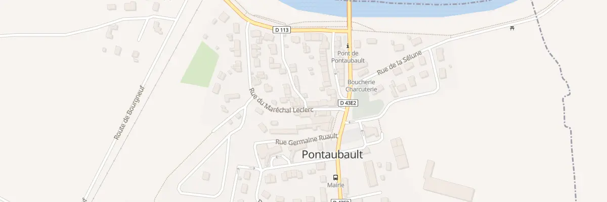 Plan du 6 Rue Maréchal Leclerc à Pontaubault