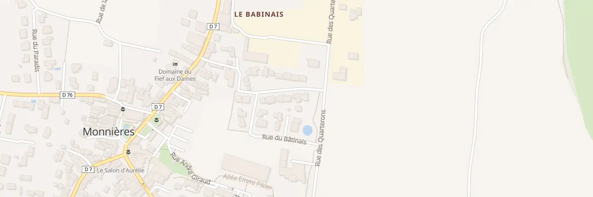 Plan du 14 Rue du Carré de Vigne à Monnières