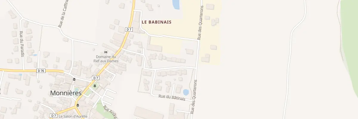 Plan du 23 Rue du Carré de Vigne à Monnières