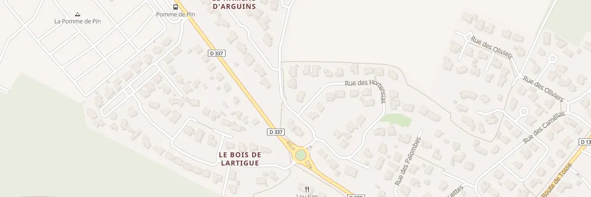 Plan du 42 Rue des Hortensias à Saubion