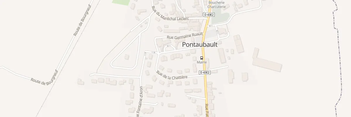 Plan du 9 Rue Charles de Gaulle à Pontaubault