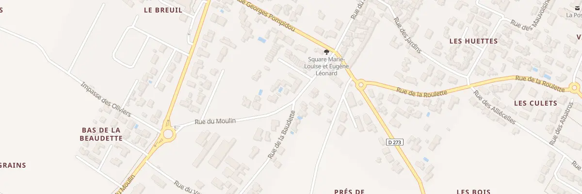 Plan du 5 Rte du Moulin à La Brée-les-Bains