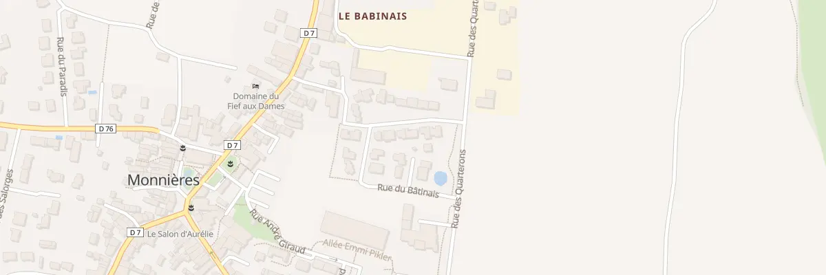 Plan du 12 Rue du Carré de Vigne à Monnières