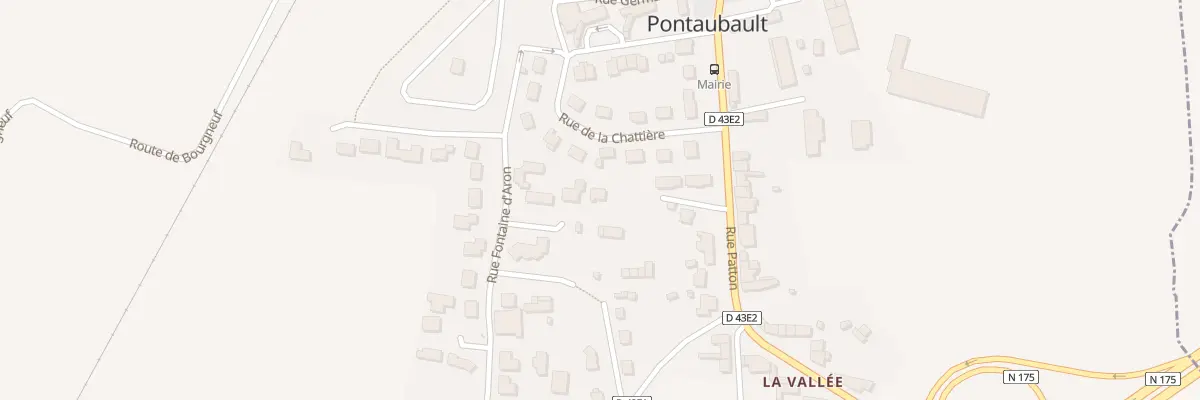 Plan du 34 Rue Fontaine d’Aron à Pontaubault