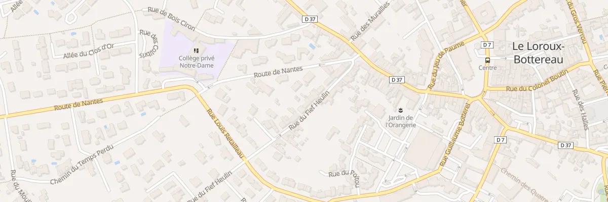 Plan du 13 Rue du fief heulin au Loroux-Bottereau