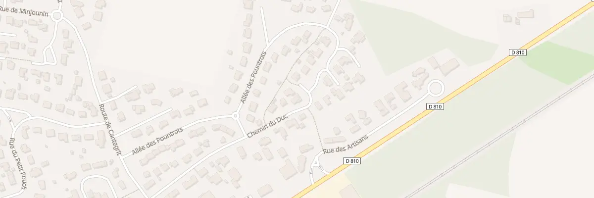 Plan du 343 Che du Duc à Bénesse-Maremne