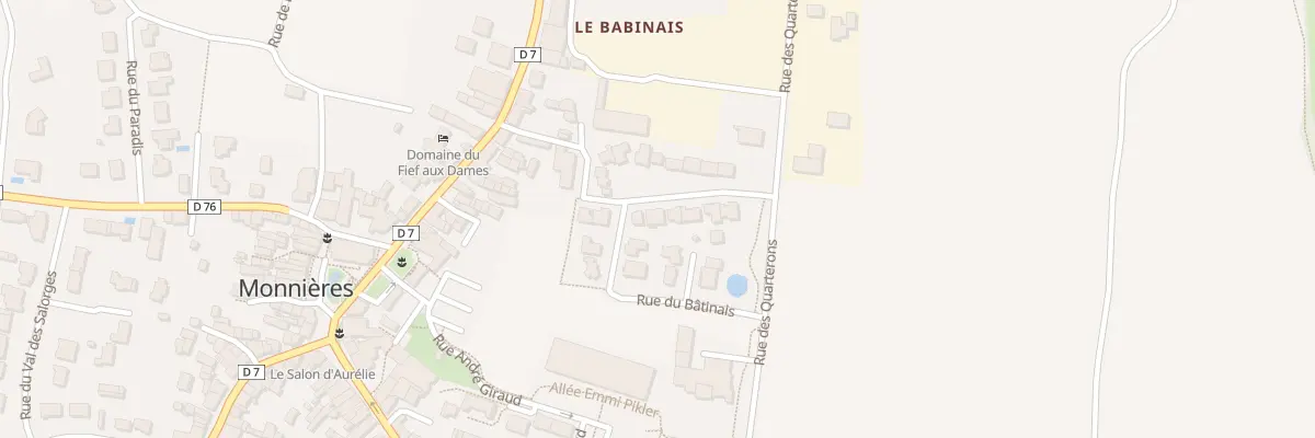 Plan du 8 Rue du Carré de Vigne à Monnières