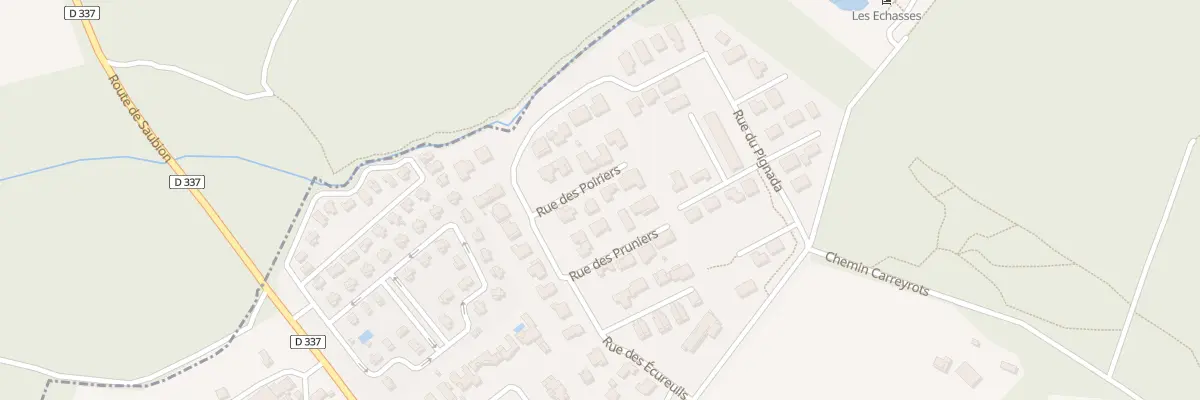 Plan du 6 Rue des Poiriers à Saubion
