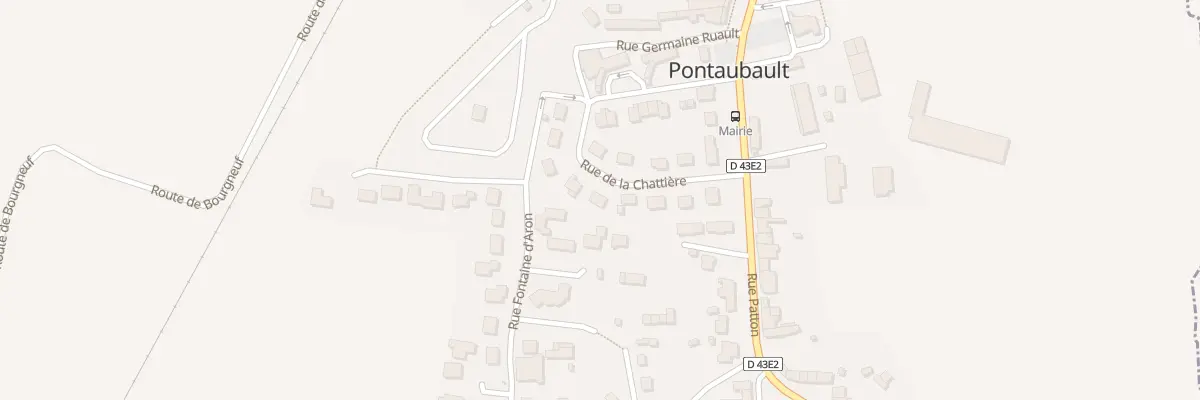 Plan du 7 Rue de la Chattière à Pontaubault