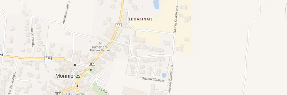 Plan du 15 Rue du Carré de Vigne à Monnières