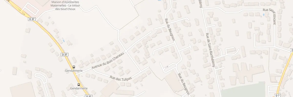 Plan du 85 All des Meuniers au Loroux-Bottereau