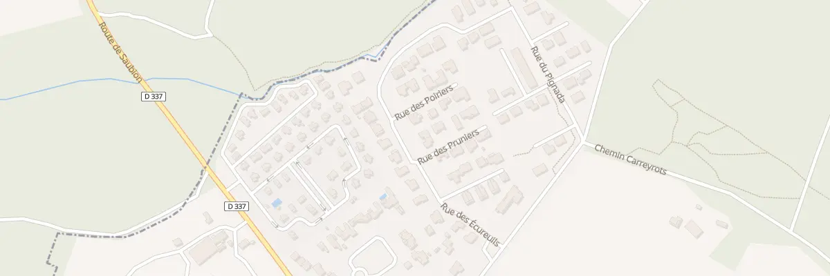 Plan du 3 Rue des Pruniers à Saubion