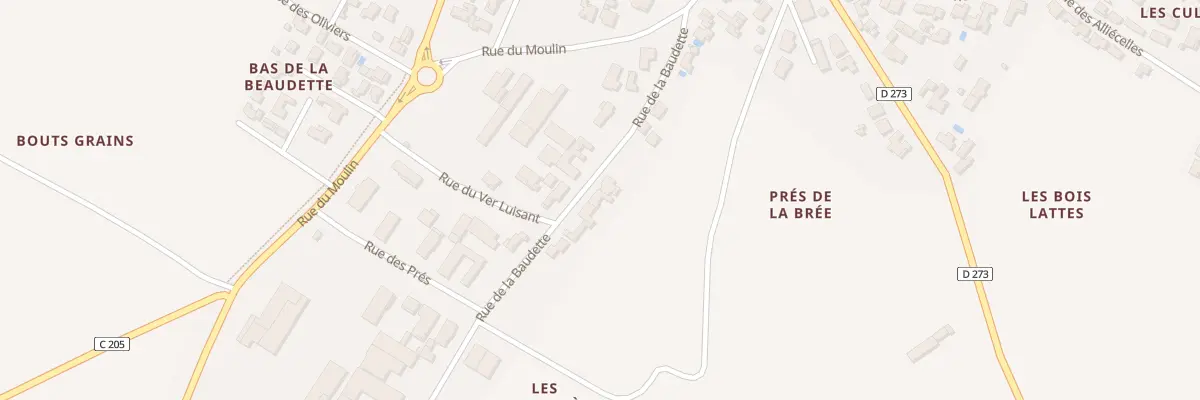 Plan du 15 Rue de la Baudette à La Brée-les-Bains