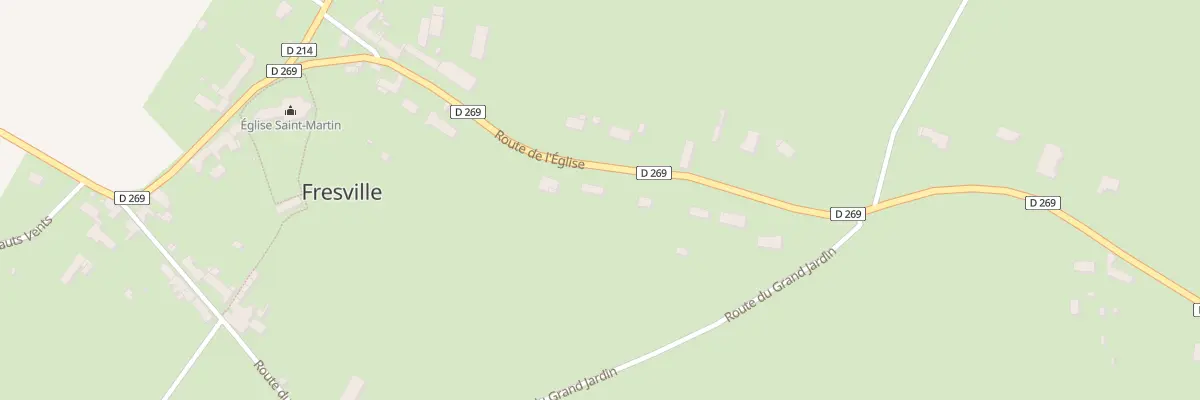 Plan du 20 Rte de l’Église à Fresville