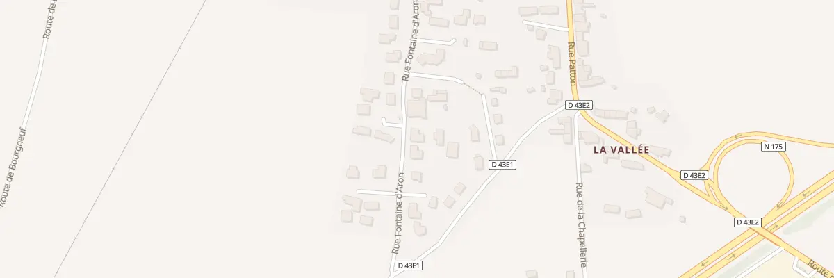 Plan du 14 Rue Fontaine d’Aron à Pontaubault