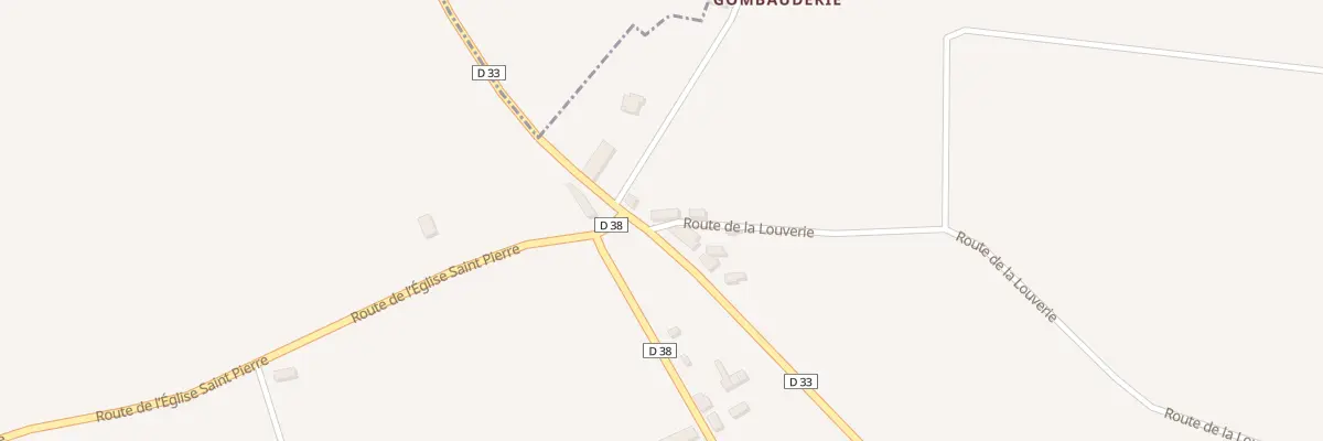 Plan du 2 Chem de la Gombauderie - Mesnil à Gavray-sur-Sienne