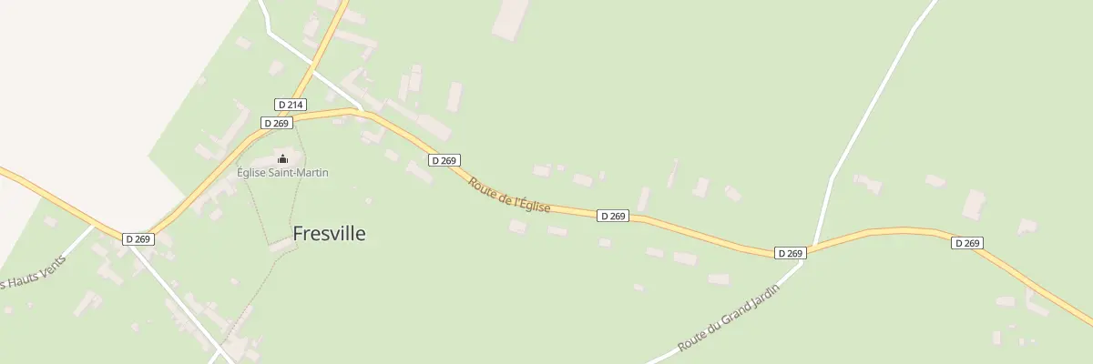 Plan du 21 Rte de l’Église à Fresville