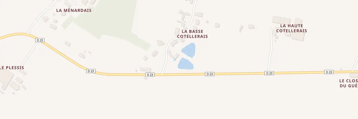 Plan du 2 La Basse Cotellerais à Ercé-près-Liffré