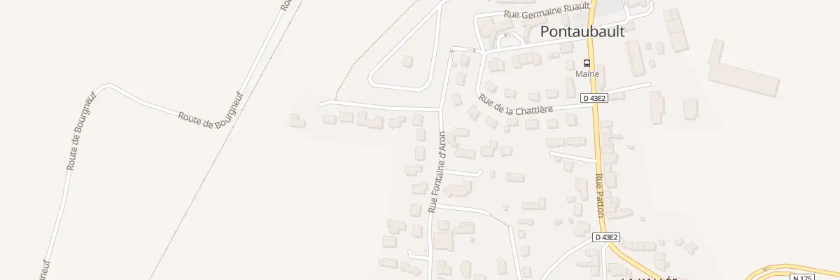 Plan du 43 Rue Fontaine d’Aron à Pontaubault