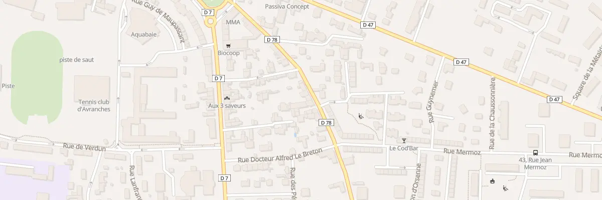 Plan du 26 Rue 4e Db Americaine Avranches à Avranches