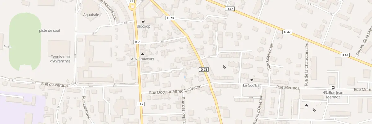 Plan du 30 Rue 4e Db Americaine Avranches à Avranches