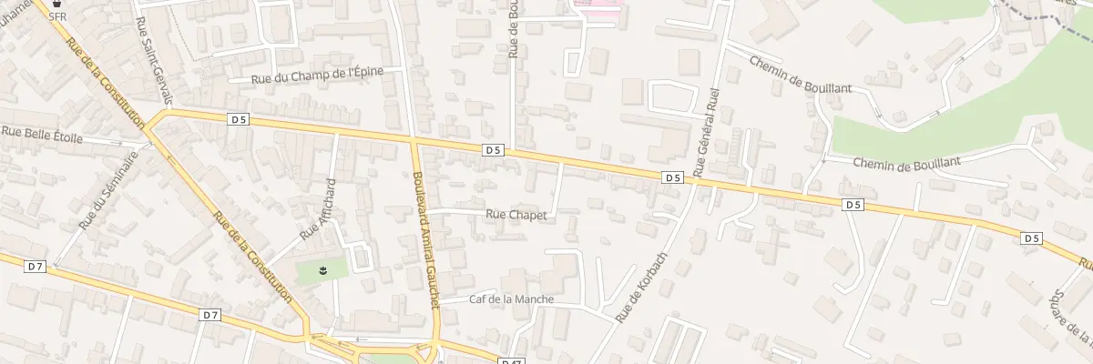 Plan du 22 Rue du Cdt Bindel - Avranches à Avranches