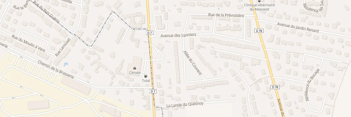 Plan du 7 All du Couvent - Saint Martin à Avranches