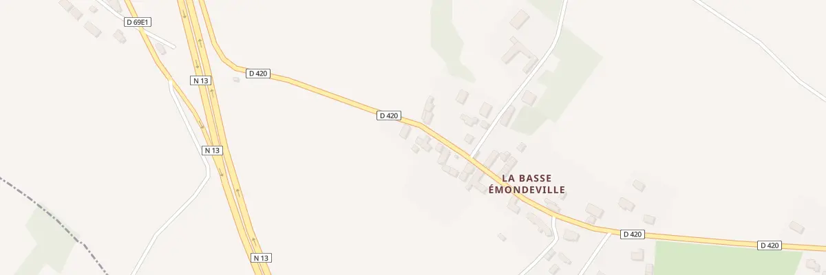 Plan du 23 Hameau de la Basse à Émondeville