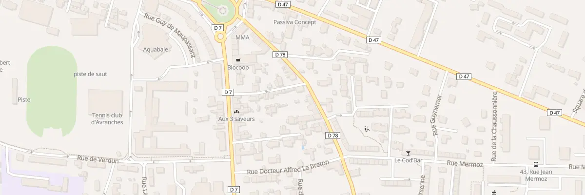 Plan du 3 Rue Champ de Carriere-Avranche à Avranches