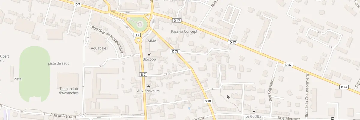 Plan du 10 Rue 4e Db Americaine Avranches à Avranches