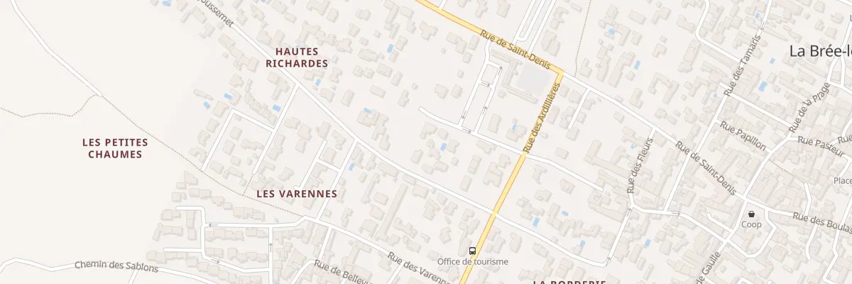 Plan du 7 All des Vigneaux à La Brée-les-Bains
