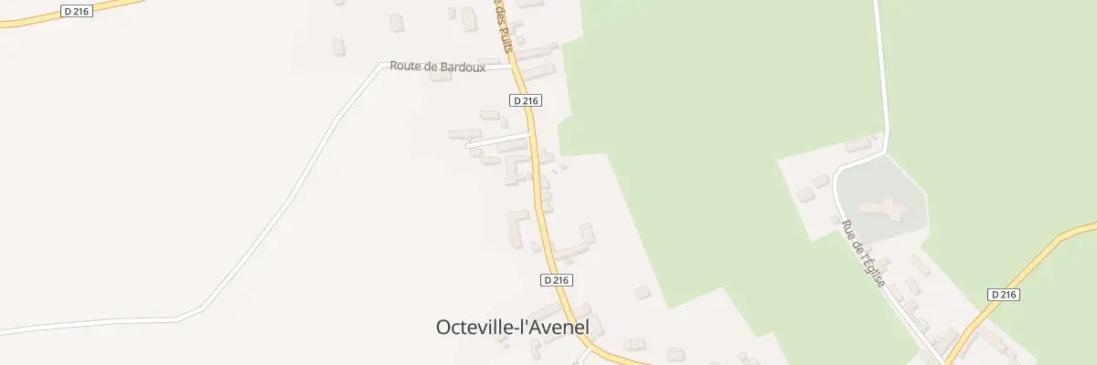 Plan du 28 Rue des Puits à Octeville-l’Avenel