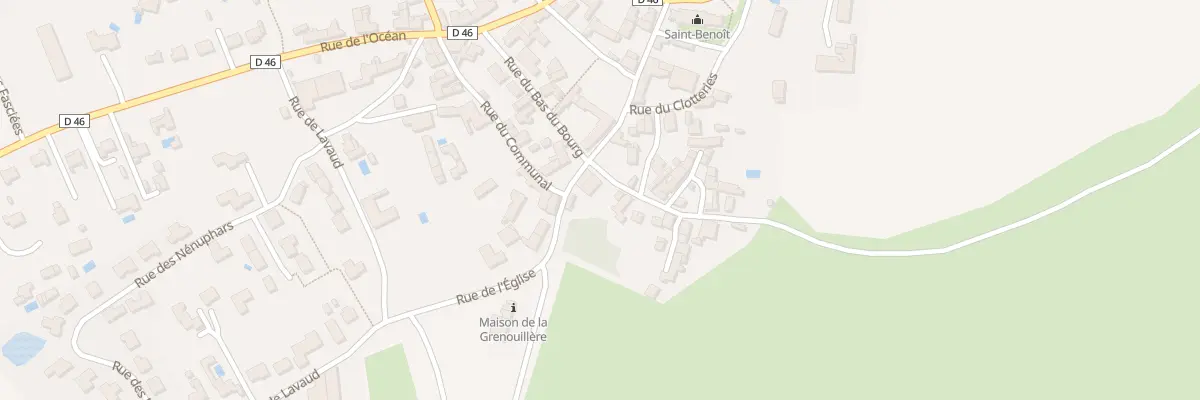 Plan du 14 Rue du bas du bourg à Saint-Benoist-sur-Mer