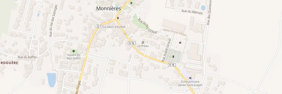 Plan du 23 Rue de la Mairie à Monnières