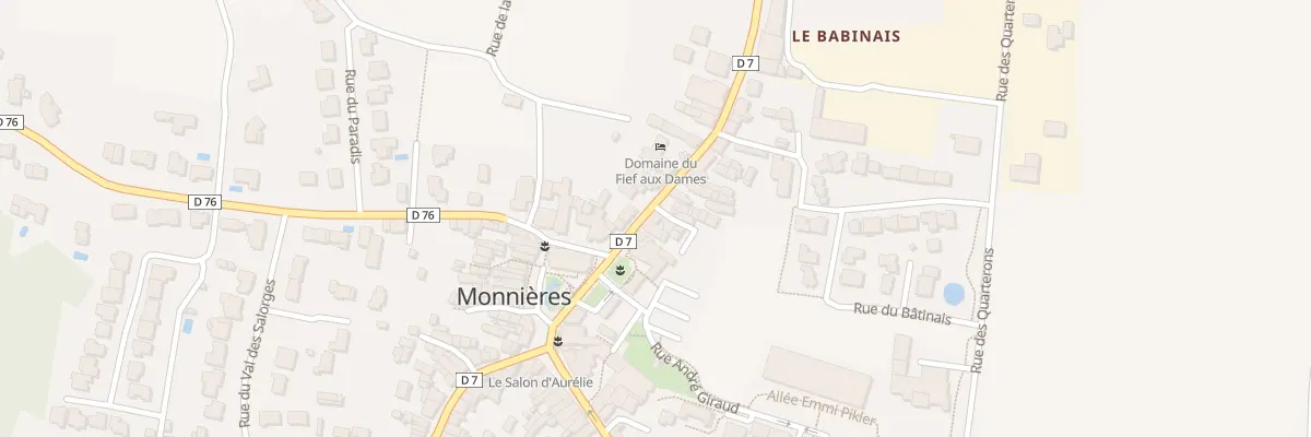 Plan du 10 Rue de la Poste à Monnières