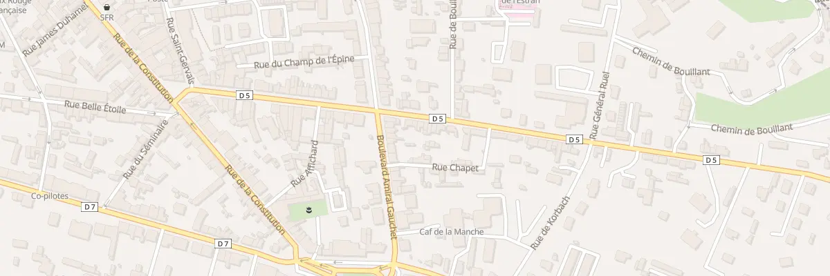 Plan du 6 Rue du Cdt Bindel - Avranches à Avranches