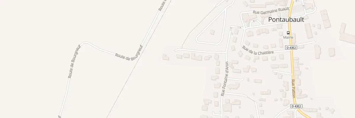 Plan du 55 Rue Fontaine d’Aron à Pontaubault